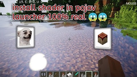 how to install shader in pojav launcher hindi