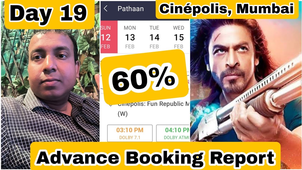 Pathaan Movie Advance Booking Ground ZERO Report Day 19 At Cinepolis Theatre, Andheri West, Mumbai