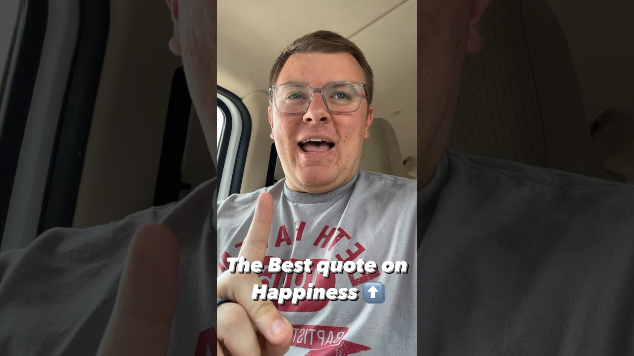 Best quote on Happiness you will ever hear! 