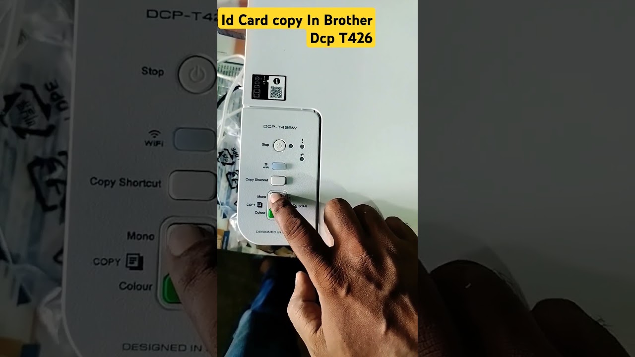 Как сделать копию удостоверения личности на Brother DCP T426w 