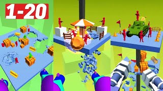 Ground Breaking 3D Game App Gameplay Walkthrough Level 1-20 iOS, Android Hack NOOB vs PRO vs HACKER screenshot 4