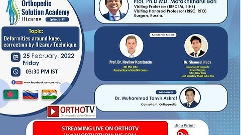 OSA : Deformities around knee, correction by Ilizarov Technique by Prof. Phd. Md. Mofakhkharul Bari
