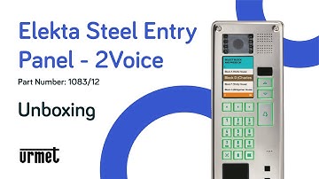 Urmet Elekta Steel Entry Panel Unboxing