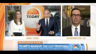 Lauer asks Mnuchin to raise his right hand and swear Trump tax plan is revenue neutral