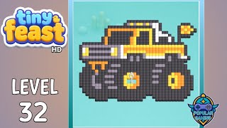 Tiny Feast Level 32: Gameplay Solution
