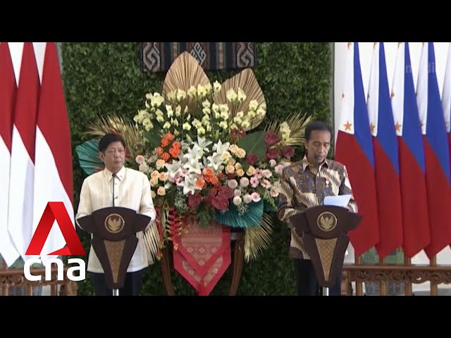 Philippine President Marcos Jr meets Indonesian counterpart Jokowi in first official overseas trip class=