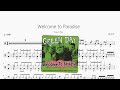 Welcome to Paradise【Green Day】动态鼓谱 ドラム楽譜