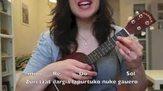 Vignette de la vidéo "Ilargia (Ken Zazpi) - Ukelele Tutoriala"