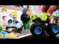 パトカーのうた❤救助車のうた❤はたらく車 のりものの歌❤トイバス(ToyBus) キッズ おもちゃアニメ