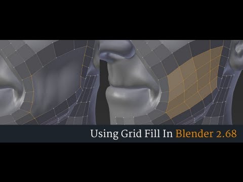 Using The Grid Fill Modeling Tool in Blender
