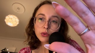 ASMR whispering YOUR names (clicky whispers and hand movements)