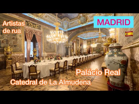 Entramos de graça no luxuoso Palacio Real de Madrid e na Catedral de La Almudena! 🇪🇸 4 K