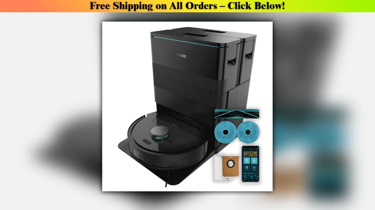 Cecotec robot vacuum cleaner and floor mop with self-emptying base conga x50 Wholesale Best