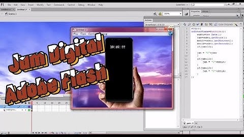 CARA MEMBUAT JAM DIGITAL ADOBE FLASH CS 6