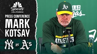 Mark Kotsay thrilled about Athletics breaking out of slump after win vs. Yankees | NBC Sports CA