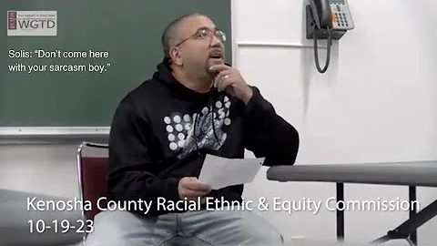 At the October 20th Racial and Ethnic Equity Commission Chair Xavier Solis calls a Black man “Boy”