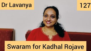  Swaram For Kadhal Rojave  Roja  Dr Lavanya  Voice Culture Trainer  Carnatic Notes 