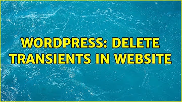 Wordpress: Delete transients in website (2 Solutions!!)