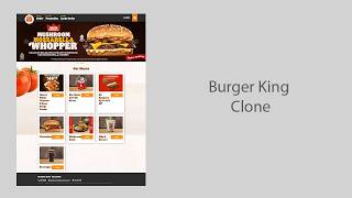 Burger King Clone - Web Application (Released on July 7, 2026) screenshot 1