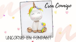 Unicornio- Fondant 🦄🦄 | Crea Conmigo