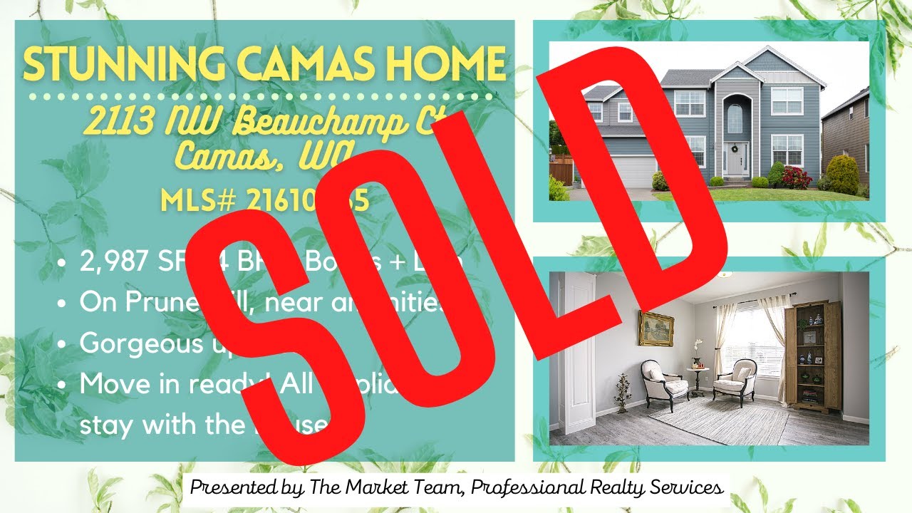 Camas Home For Sale 2113 NW Beauchamp Ct Camas YouTube