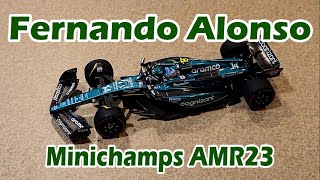 THE RETRUN OF MINICHAMPS! Fernando Alonso AMR23 Aston Martin MiniChamps Review - F1 Diecast Review