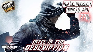 REGULAR RAID RESET #77 | Ghost Recon Breakpoint Gameplay | H4VOC G4MING