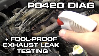How To Diagnose A P0420 Catalytic Converter Low Efficiency  Code Plus Exhaust Leak Testing