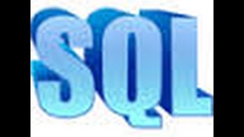SQL Basics - Lesson 1 -  Introduction