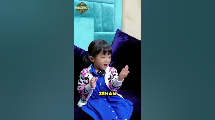 Tingkah lucu zehan saat memarodikan salah satu artis indonesia