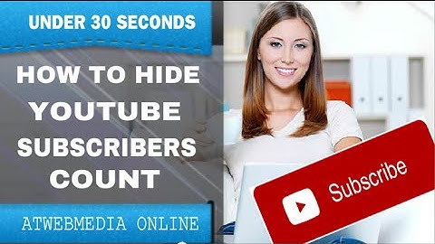 How to Hide Youtube Subscriber Count |  Turn off Subscriber Counter  | Under 30s Turtorials