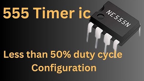 Practical Circuit Design: Using 555 Timer IC for Less than 50% Duty Cycle - Calculation