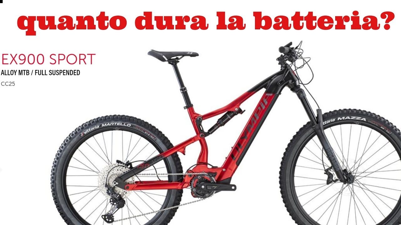 Olympia Ex 900 sport: quanto dura la batteria da 900 watt - YouTube