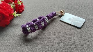 DIY Macrame Keychain with Bow Pattern | Macrame Wristlet with Bow Pattern Tutorial for Beginner Net Worth