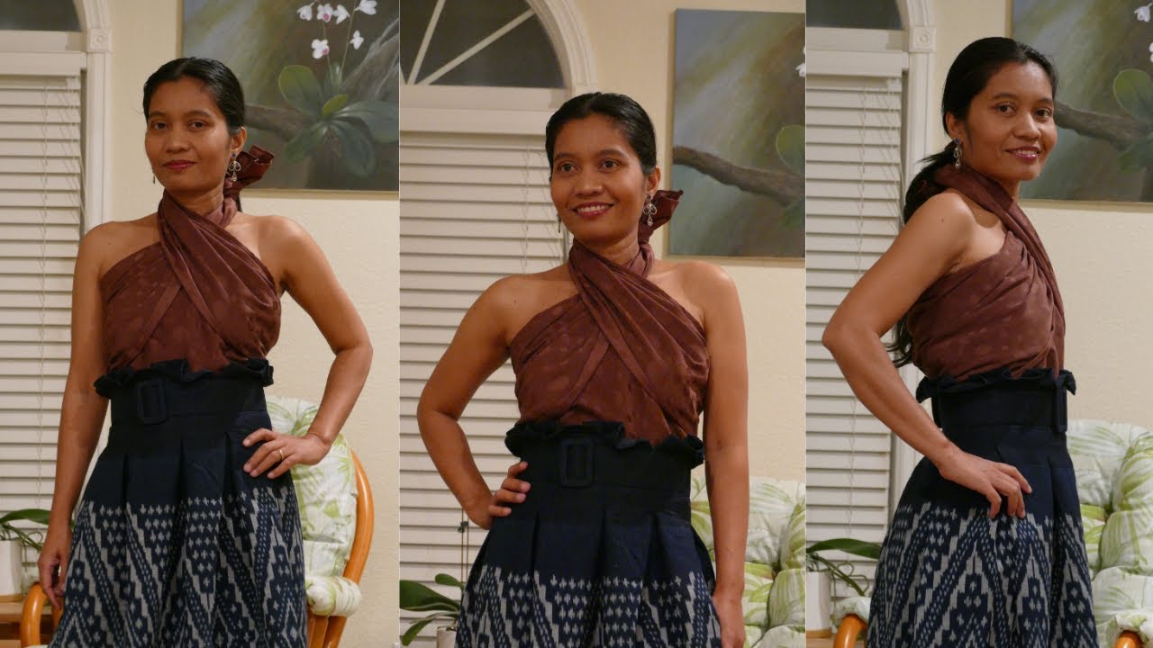 การห่มสไบแบบ ตะเบ็งมาน ใส่ออกงานเก๋ๆ