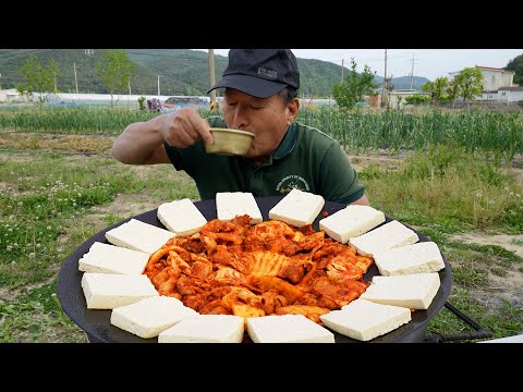 (Tofu with stir-<strong>fried</strong> kimchi) 요리&amp;amp;먹방!! - Mukbang eating <strong>show</strong>
