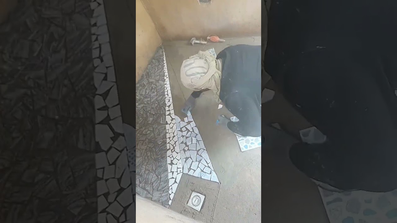 broken tiles installation in Nigeria