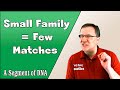 The Problem of Small Families - A Segment of DNA