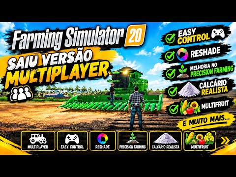 SAIU MULTIPLAYER NO FARMING 20 JOGANDO COM O MURILO NO MAPA JATOBÁ 🚜🇧🇷
