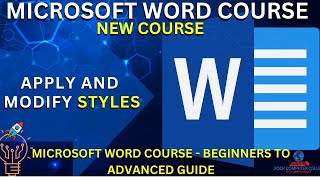 Ms Word Tutorial : Applying and Modifying Styles   /Master Microsoft Word Beginner to Advanced Guide