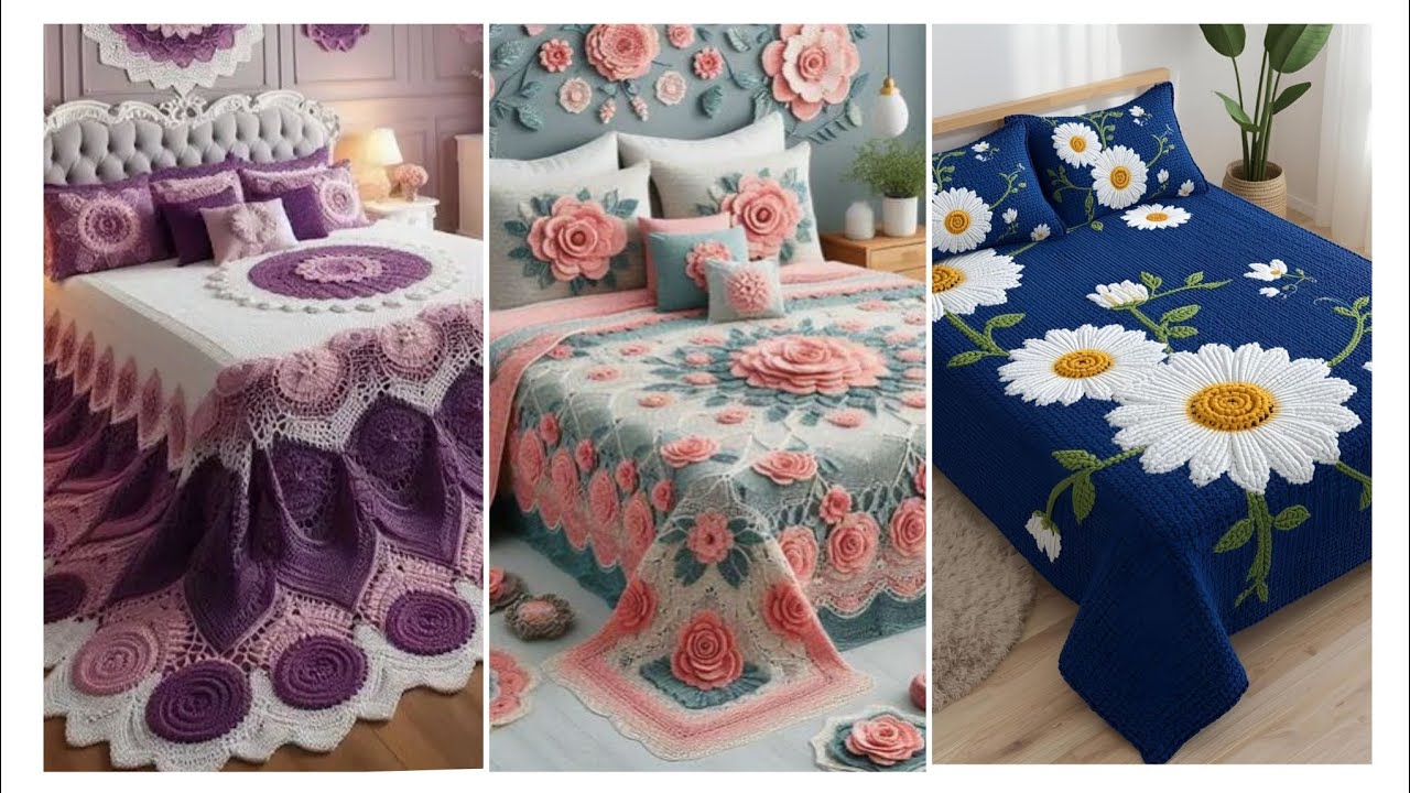 crochet bedsheet designs 2026/crochet bedsheet collection 2026
