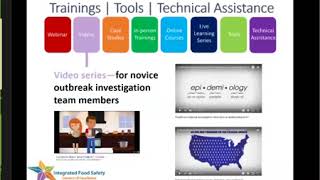 CoE Webinar 1: Resources and Tools for Foodborne Illness Outbreak Responders