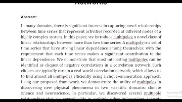 Mining Novel Multivariate Relationships in Time Series Data Using Correlation Networks