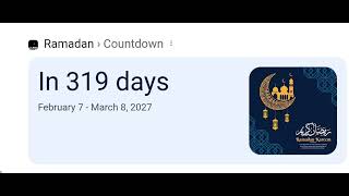 Ramadan countdown here we come