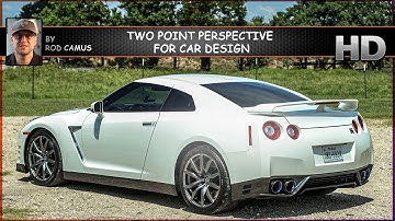 Two point perspective for car design by Rod Camus