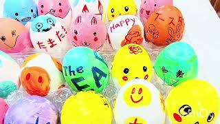 エッグペイント たまご遊びの準備 イースター - YouTube