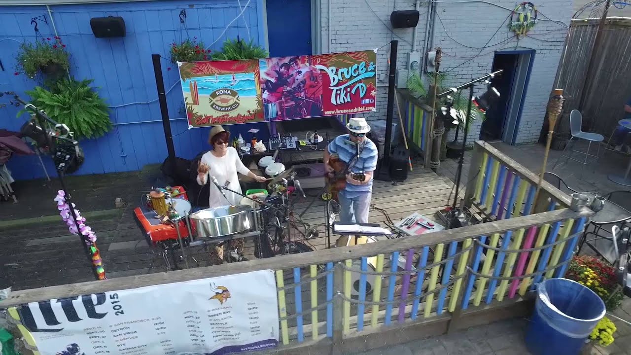 Bruce & Tiki D at Down South Bar, New Germany, MN Drone video