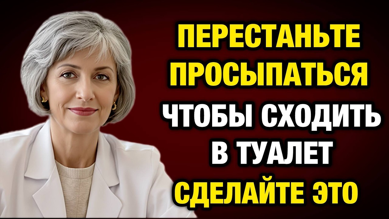 Перестаньте МОЧИТЬСЯ НОЧЬЮ уже сегодня! (3-минутный трюк) | Советы врача 50+