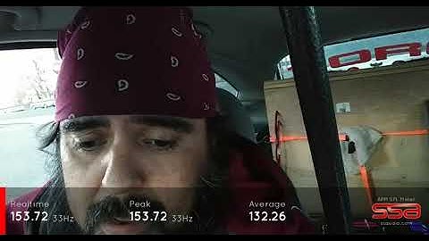 Toro Tech Force 15-S subs on a Toro R6 using a SSA APMX Bluetooth SPL meter hits a  153.9DB