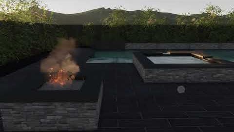 2D and 3D Design process of a swimming pool